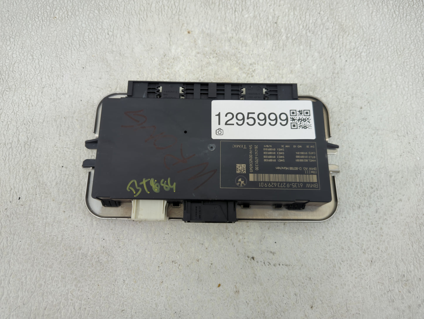 2011 Bmw M5 PCM Engine Control Computer ECU ECM PCU OEM P/N:61.35-9 273 629.9.01 Fits OEM Used Auto Parts - Oemusedautoparts