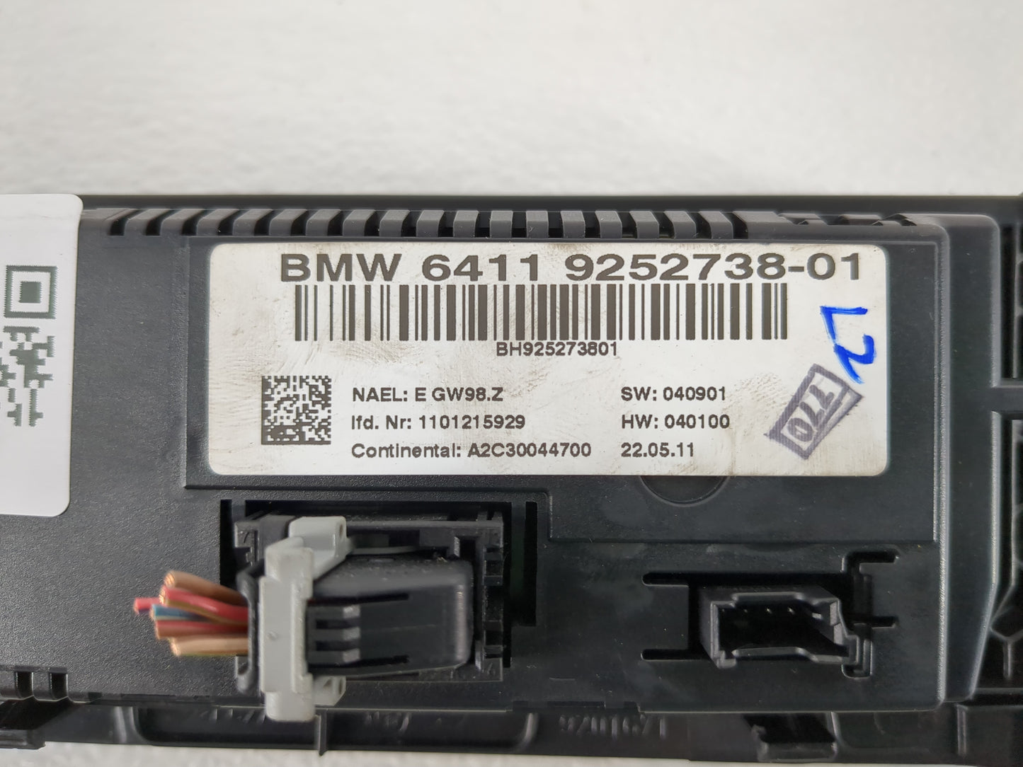 2011-2014 Bmw X3 Climate Control Module Temperature AC/Heater Replacement P/N:6411 9252738-01 Fits Fits 2011 2012 2013 2014 