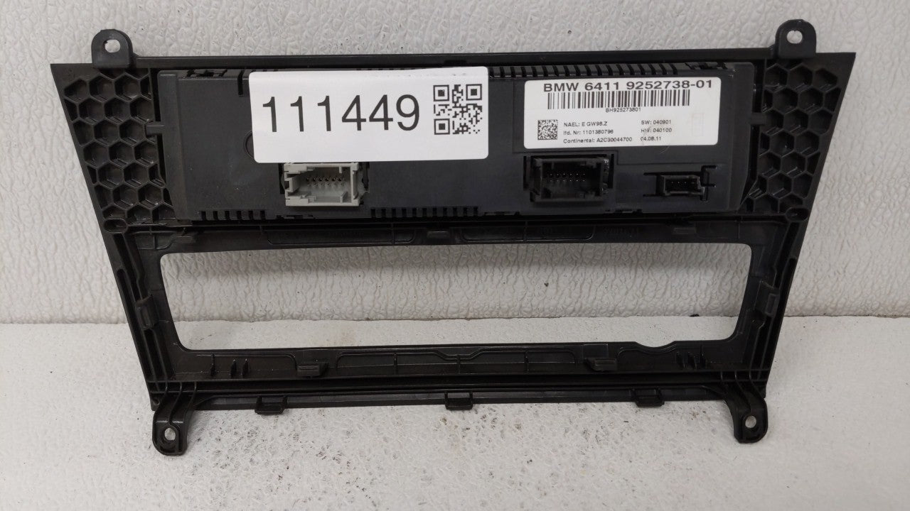 2011-2014 Bmw X3 Climate Control Module Temperature AC/Heater Replacement P/N:6411 9312722-01 6411 9287629-02 Fits OEM Used 