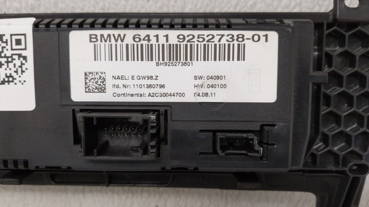 2011-2014 Bmw X3 Climate Control Module Temperature AC/Heater Replacement P/N:6411 9312722-01 6411 9287629-02 Fits OEM Used 