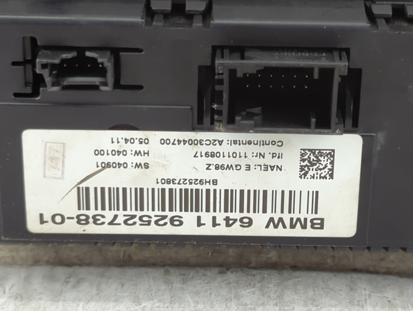 2011-2014 Bmw X3 Climate Control Module Temperature AC/Heater Replacement P/N:6411 9252738-01 A2C30044700 Fits OEM Used Auto