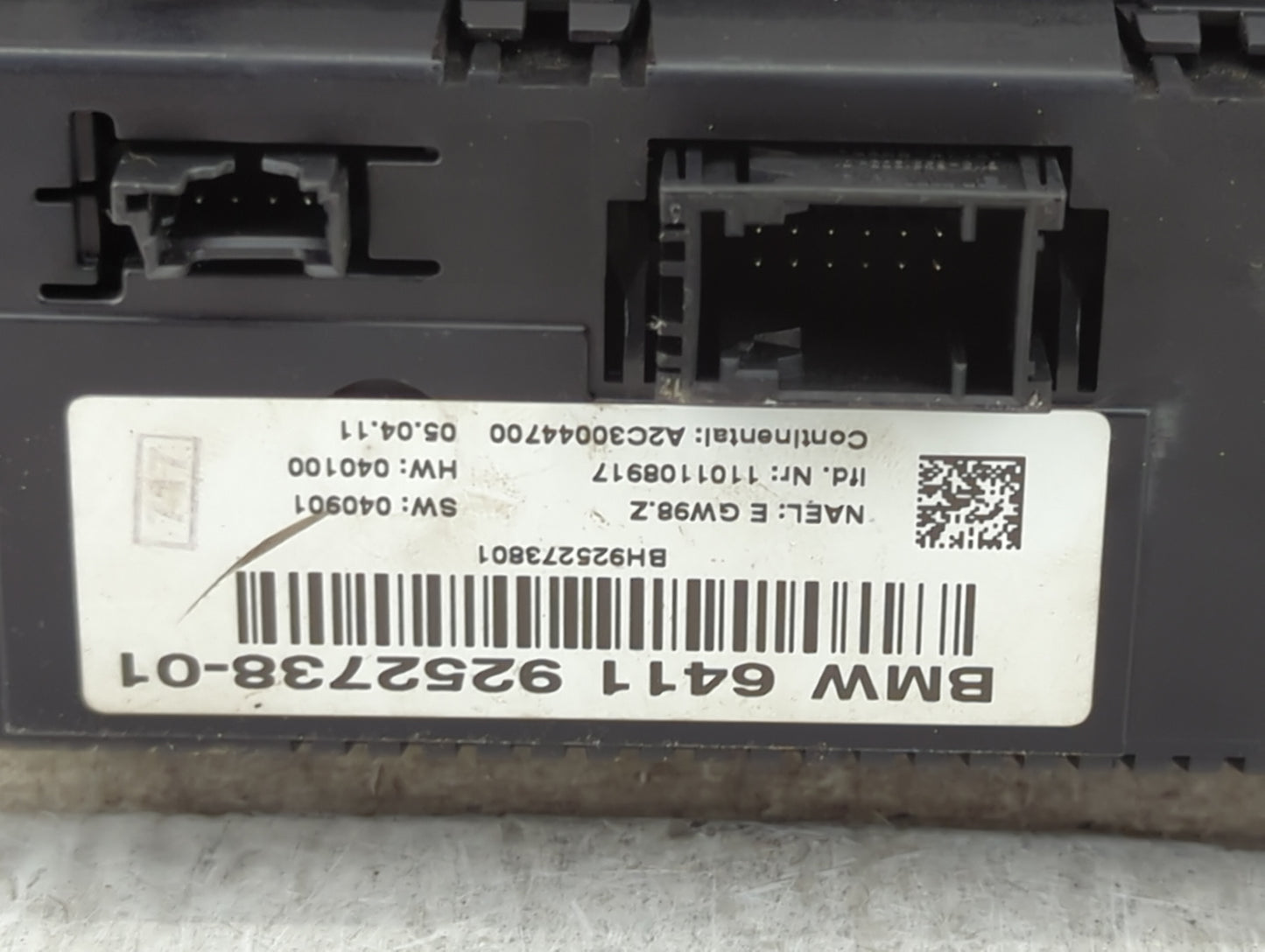 2011-2014 Bmw X3 Climate Control Module Temperature AC/Heater Replacement P/N:6411 9252738-01 A2C30044700 Fits OEM Used Auto