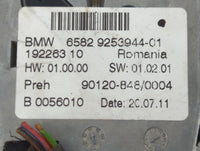 2011 Bmw X3 Radio AM FM Cd Player Receiver Replacement P/N:6582 9253944-01 9253944-01, 90120-848/0004 Fits OEM Used Auto Par