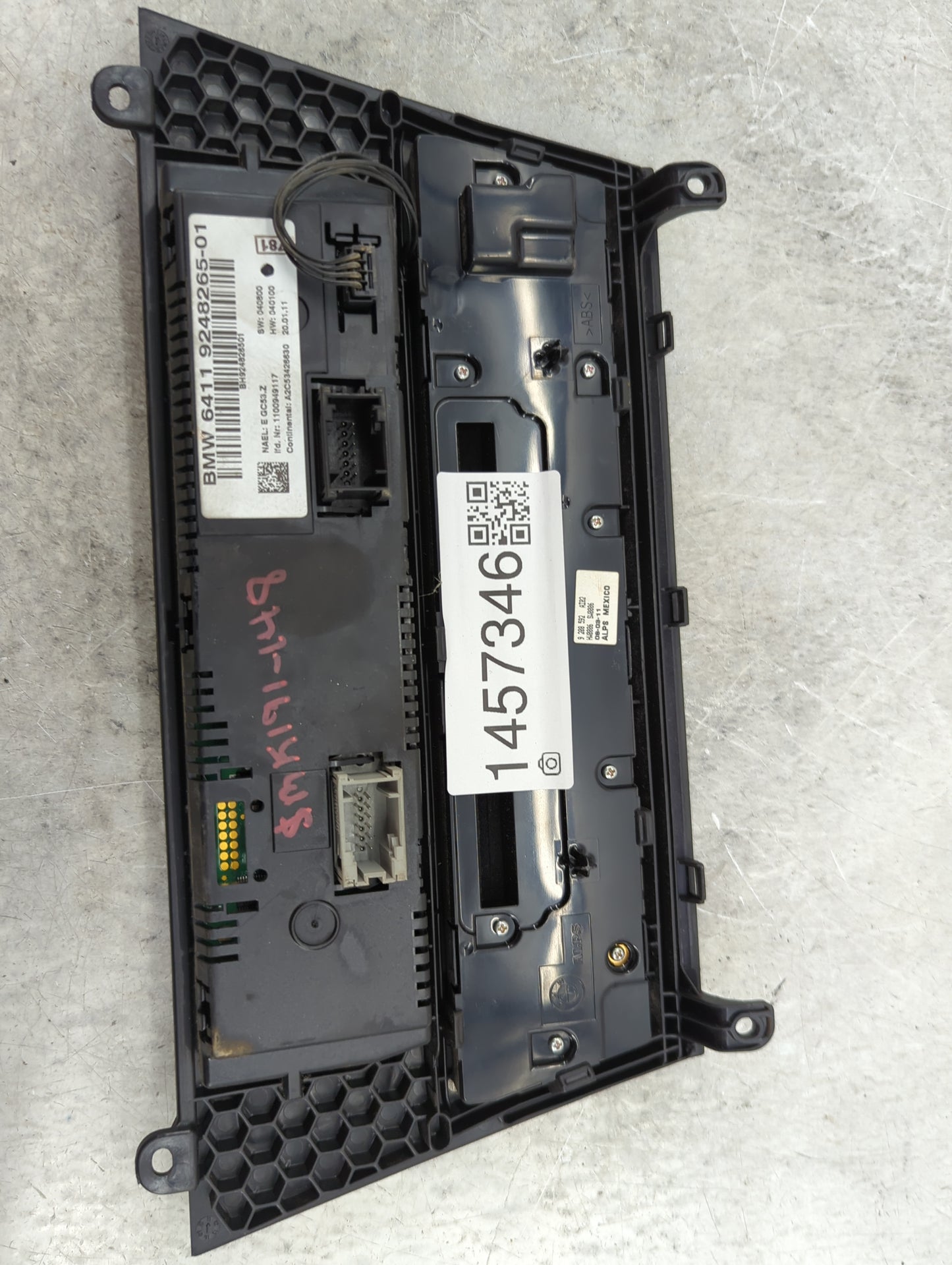 2011-2014 Bmw X3 Climate Control Module Temperature AC/Heater Replacement P/N:9248265-01 Fits Fits 2011 2012 2013 2014 OEM U