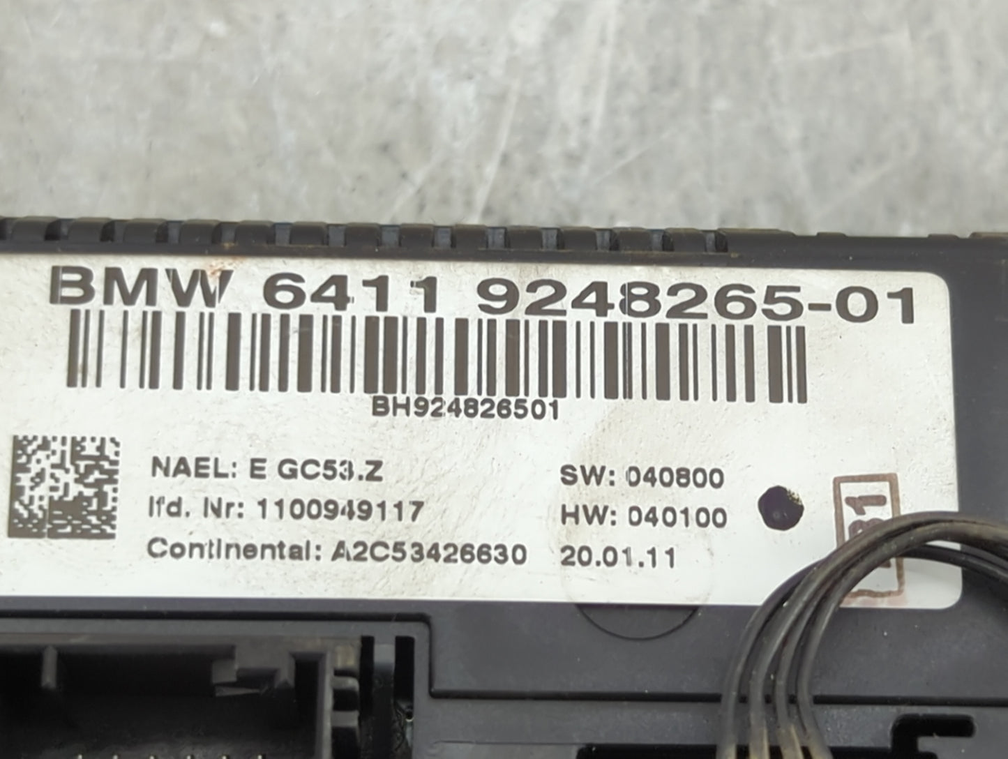 2011-2014 Bmw X3 Climate Control Module Temperature AC/Heater Replacement P/N:9248265-01 Fits Fits 2011 2012 2013 2014 OEM U