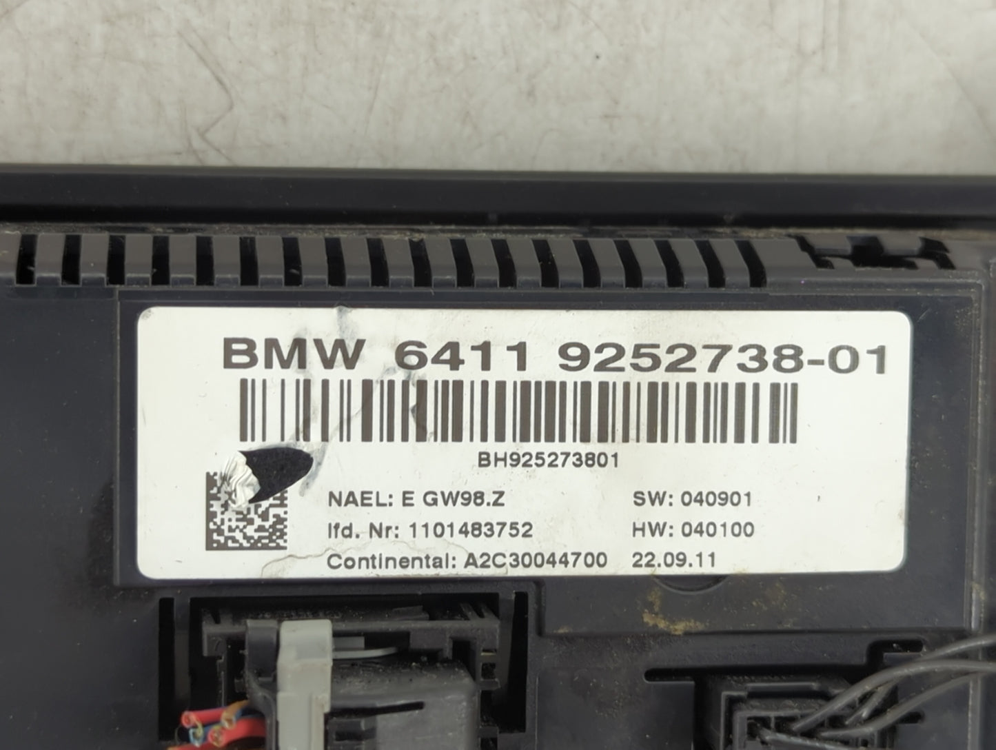2011-2014 Bmw X3 Climate Control Module Temperature AC/Heater Replacement P/N:9252738-01 Fits Fits 2011 2012 2013 2014 OEM U
