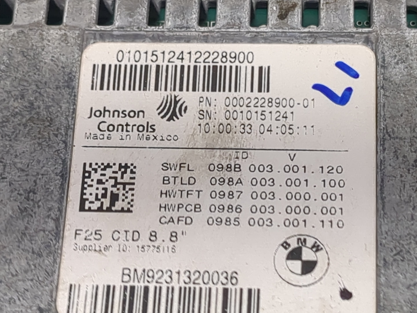 2011-2017 Bmw X3 Information Display Screen 1471427 - Oemusedautoparts1.com