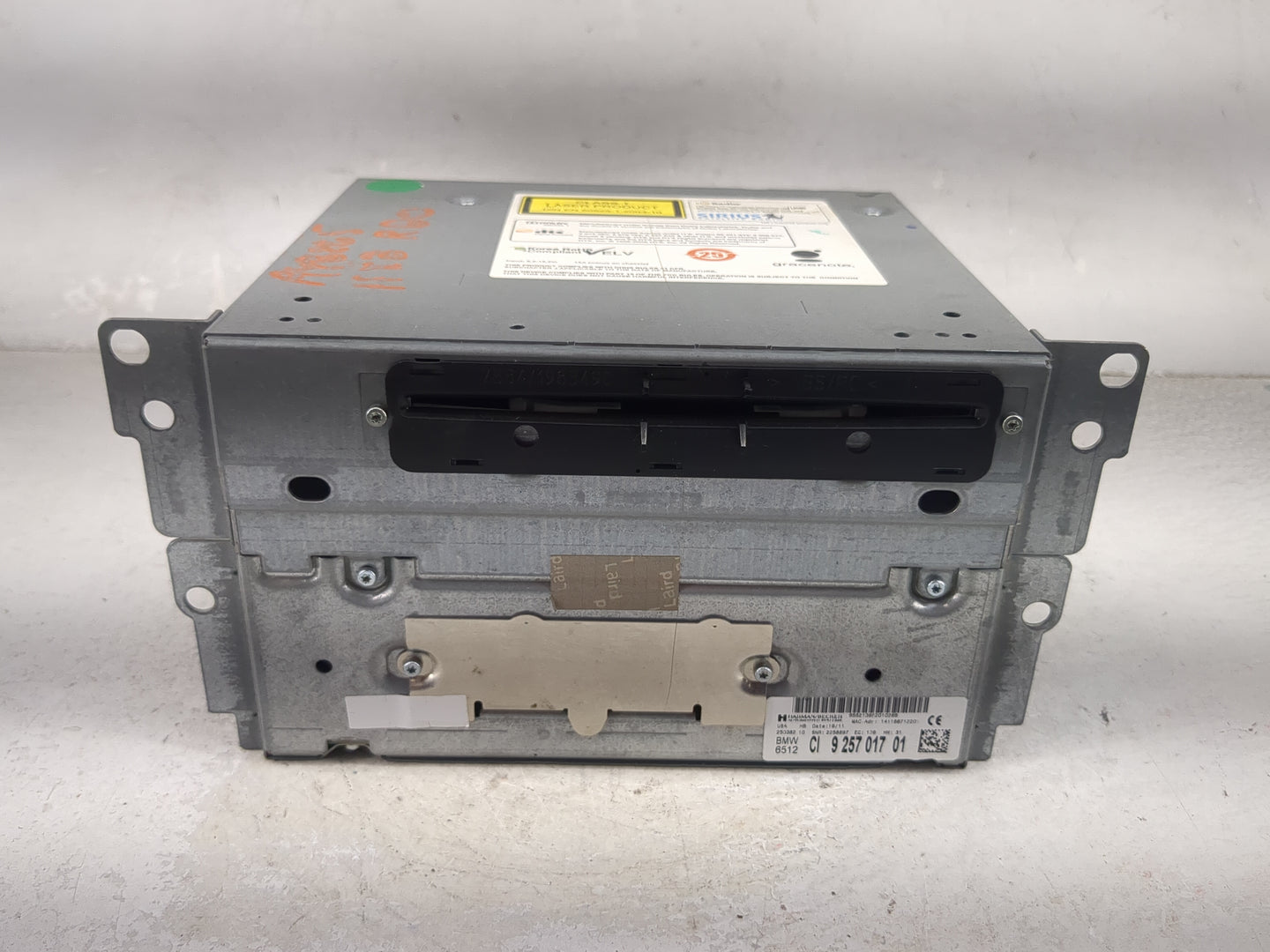 2011-2013 Bmw X3 Radio AM FM Cd Player Receiver Replacement P/N:9257017 9582139B2010269, 2258897 Fits Fits 2010 2011 2012 20
