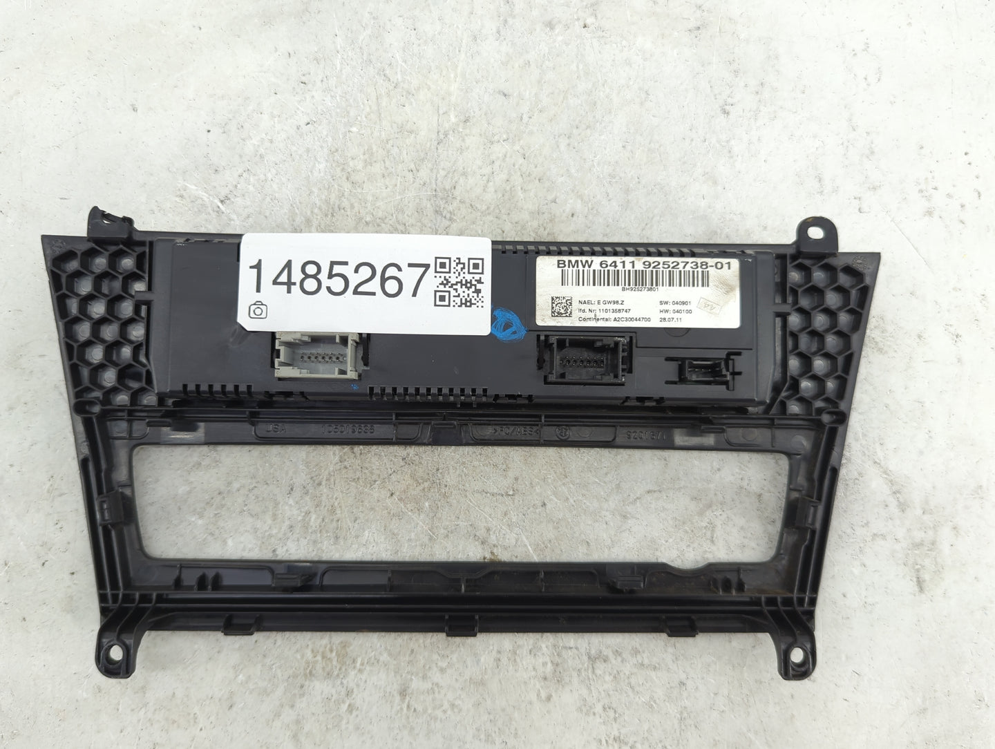2011-2014 Bmw X3 Climate Control Module Temperature AC/Heater Replacement P/N:6411 9252738-01 A2C30044700 Fits OEM Used Auto