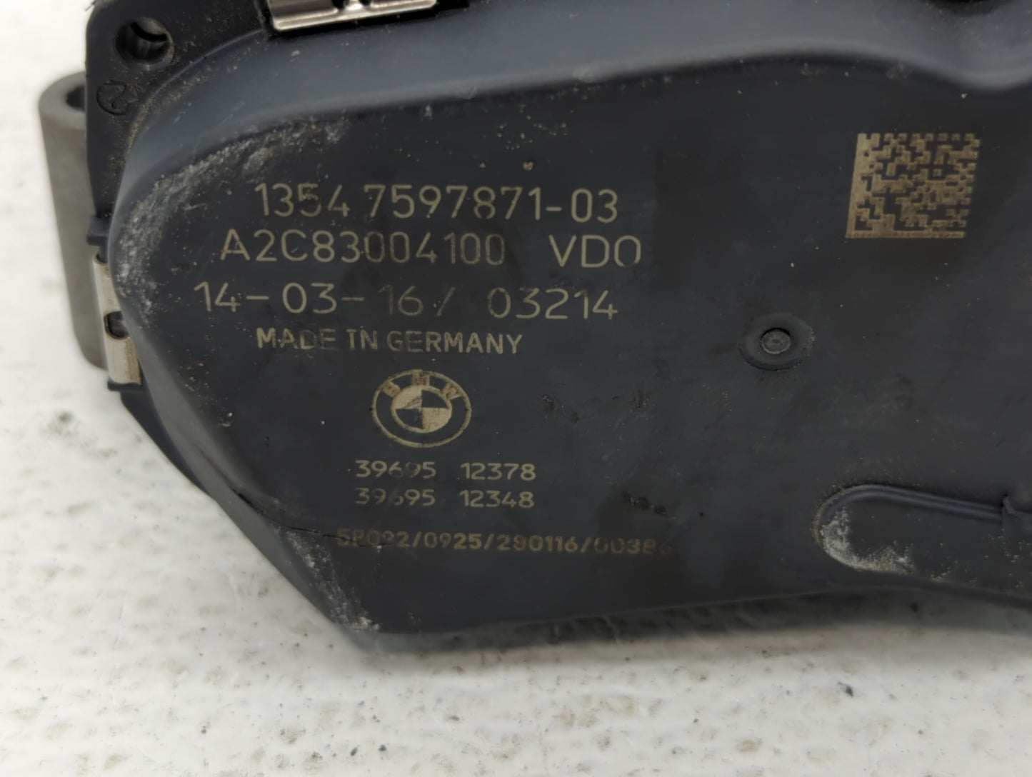 2011-2017 Bmw X3 Throttle Body P/N:1354 7597871-01 1354 7597871-03 Fits OEM Used Auto Parts - Oemusedautoparts1.com
