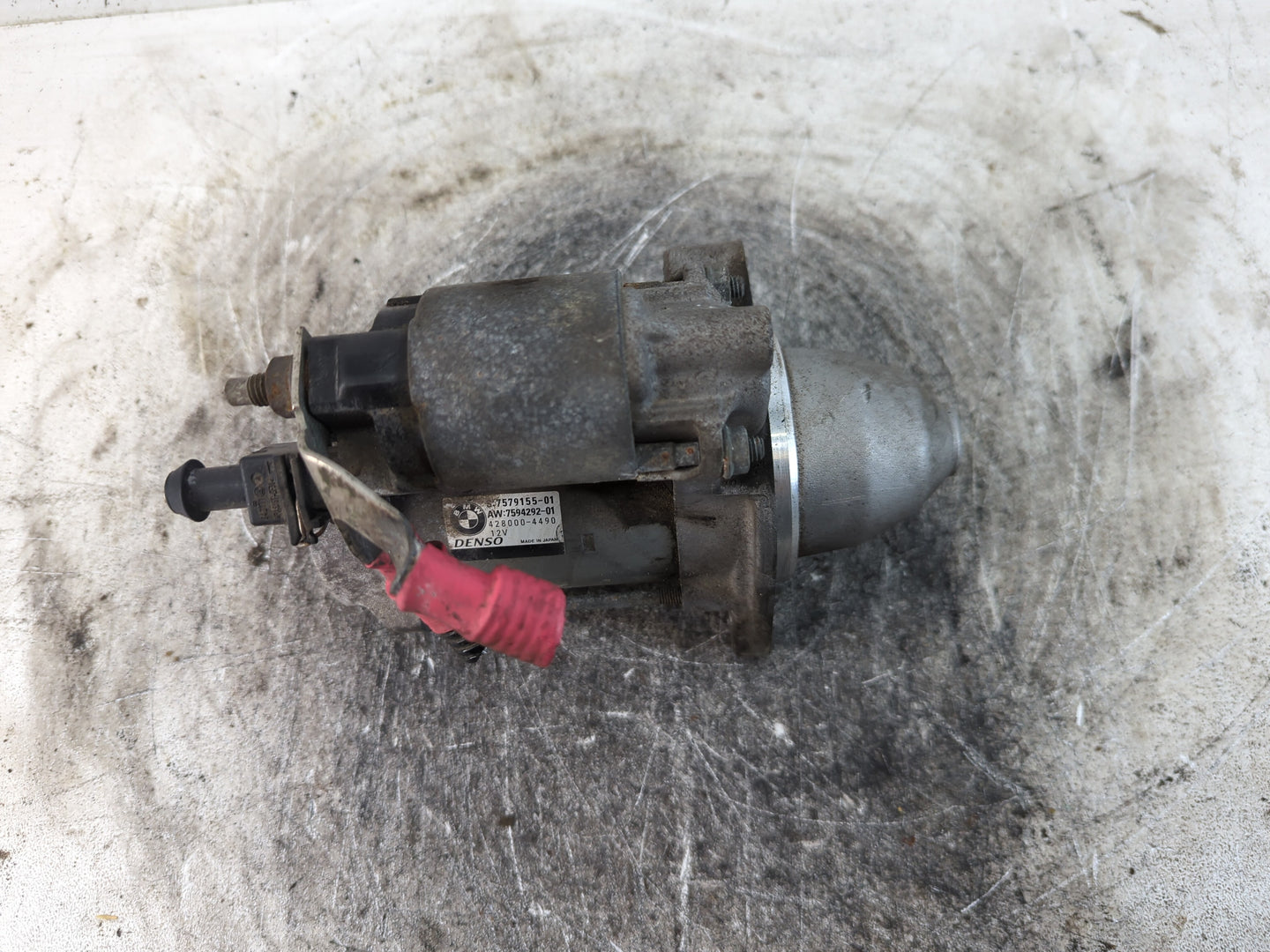 2011-2014 Bmw X3 Car Starter Motor Solenoid OEM P/N:428000-4490 7579155-01 Fits Fits 2011 2012 2013 2014 2015 2016 OEM Used 