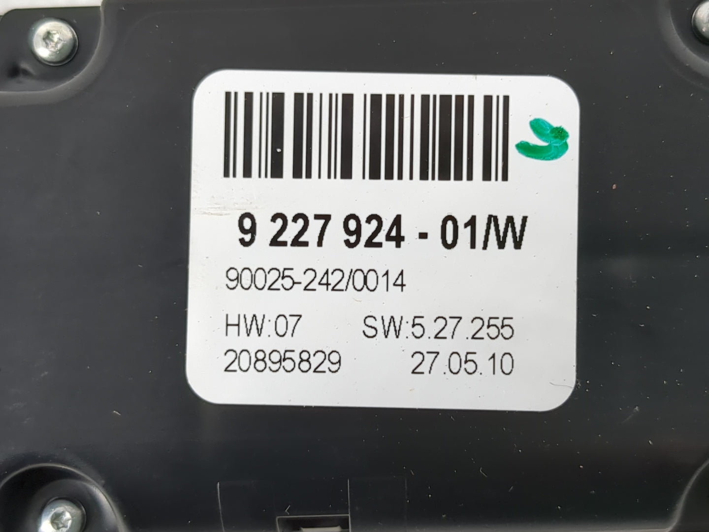 2007-2013 Bmw X5 Climate Control Module Temperature AC/Heater Replacement P/N:9 227 924 -01/W Fits OEM Used Auto Parts - Oem