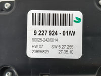 2007-2013 Bmw X5 Climate Control Module Temperature AC/Heater Replacement P/N:9 227 924 -01/W Fits OEM Used Auto Parts - Oem