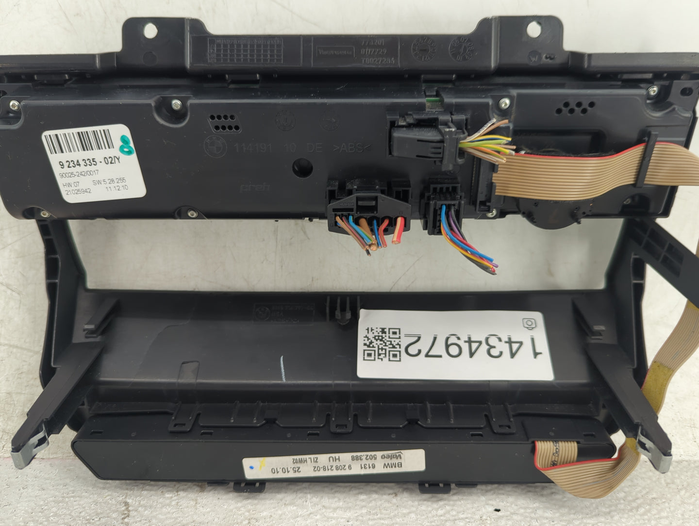 2007-2013 Bmw X5 Climate Control Module Temperature AC/Heater Replacement P/N:9234335-02 9208218-02 Fits OEM Used Auto Parts