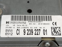 2011 Bmw X5 Radio AM FM Cd Player Receiver Replacement P/N:9239227 9585035A2048977, 250382 Fits OEM Used Auto Parts - Oemuse