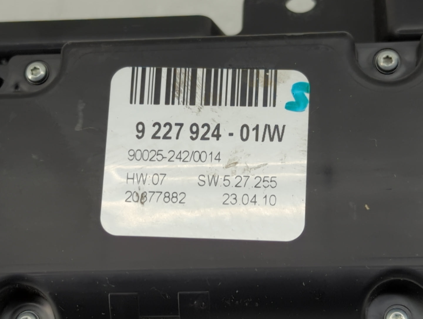 2007-2013 Bmw X5 Climate Control Module Temperature AC/Heater Replacement P/N:9 227 924 Fits OEM Used Auto Parts - Oemusedau