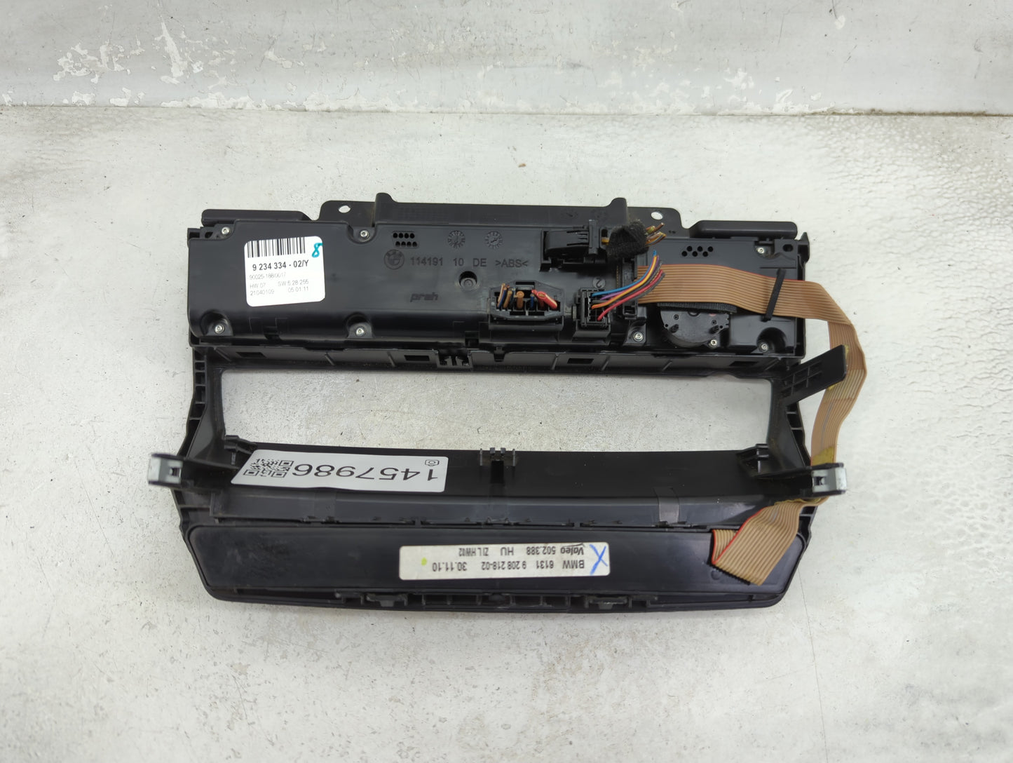 2011-2013 Bmw X5 Climate Control Module Temperature AC/Heater Replacement P/N:9 234 334 Fits Fits 2011 2012 2013 2014 OEM Us