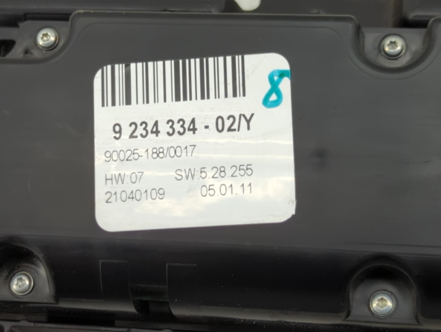 2011-2013 Bmw X5 Climate Control Module Temperature AC/Heater Replacement P/N:9 234 334 Fits Fits 2011 2012 2013 2014 OEM Us