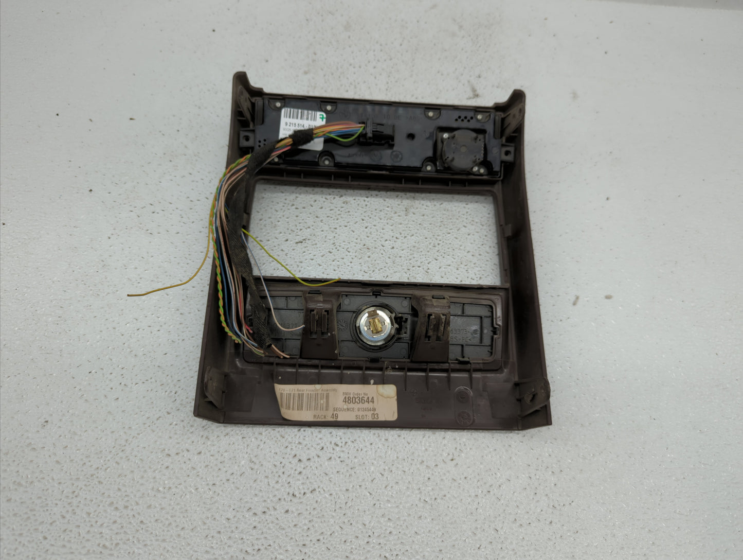 2007-2013 Bmw X5 Climate Control Module Temperature AC/Heater Replacement P/N:9 215 514 9215514 Fits OEM Used Auto Parts - O