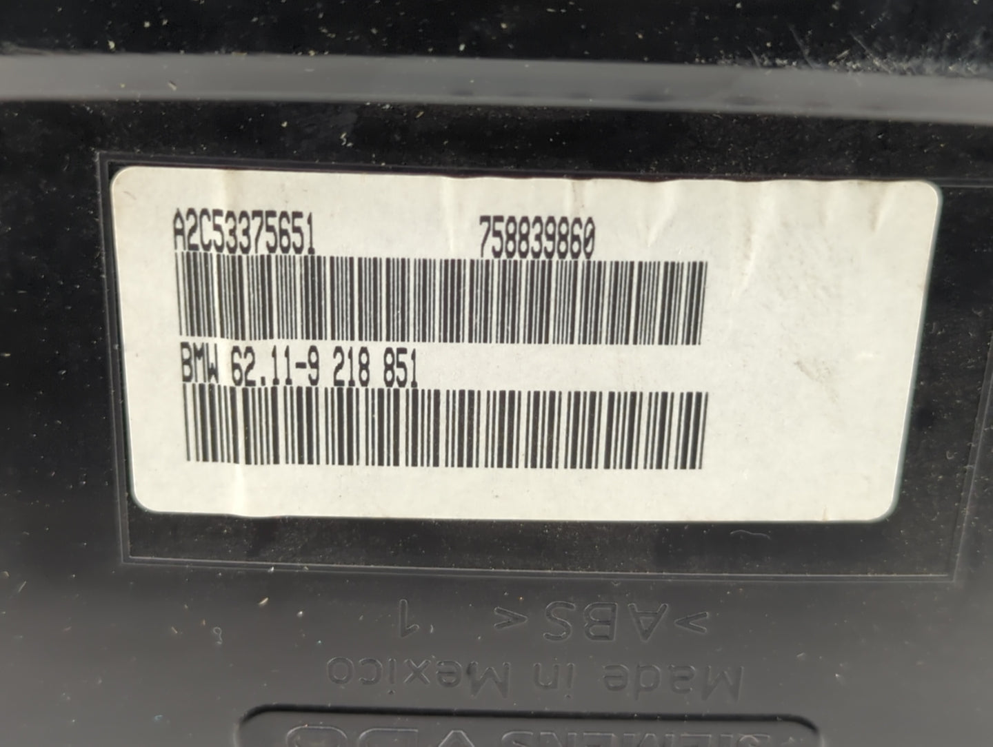2007-2011 Bmw X5 Instrument Cluster Speedometer Gauges P/N:758839860 Fits Fits 2007 2008 2009 2010 2011 OEM Used Auto Parts 