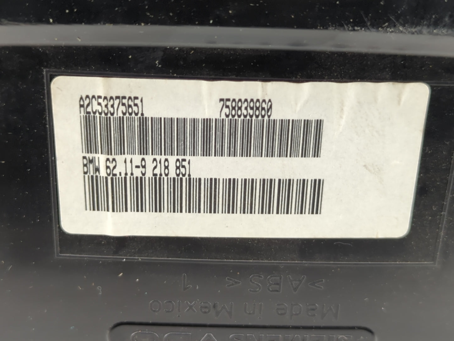2007-2011 Bmw X5 Instrument Cluster Speedometer Gauges P/N:758839860 Fits Fits 2007 2008 2009 2010 2011 OEM Used Auto Parts 