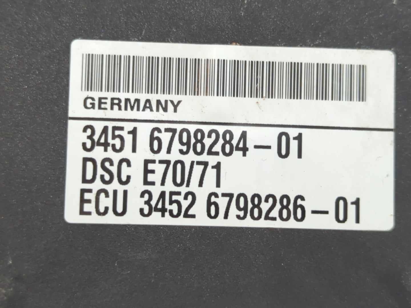 2007-2013 Bmw X5 ABS Pump Control Module Replacement P/N:3452 6798286-01 3451 6798284-01 Fits OEM Used Auto Parts - Oemuseda