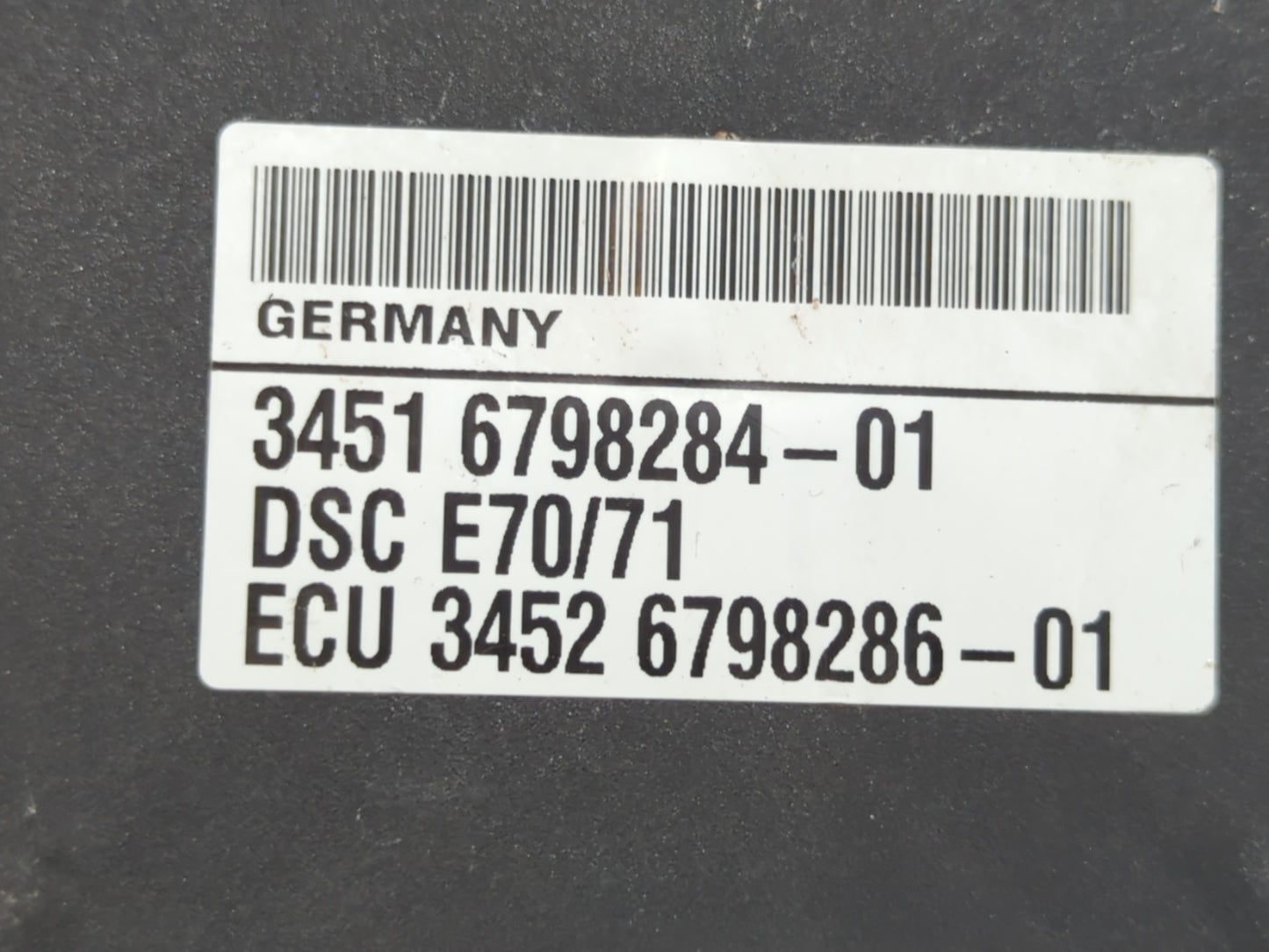 2007-2013 Bmw X5 ABS Pump Control Module Replacement P/N:3452 6798286-01 3451 6798284-01 Fits OEM Used Auto Parts - Oemuseda