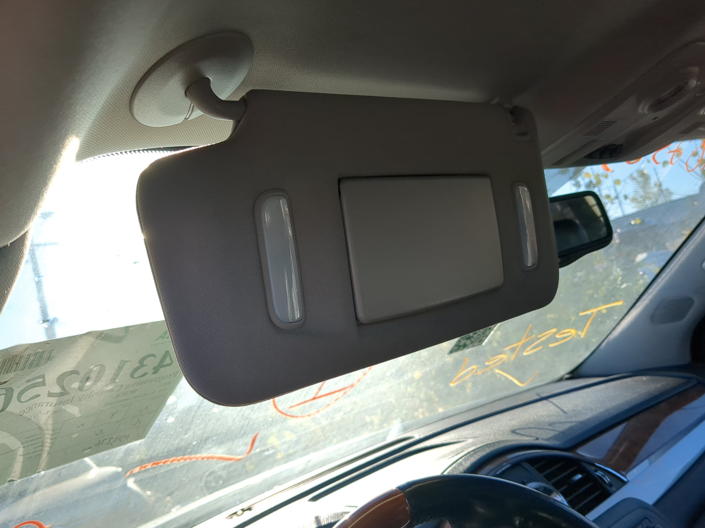 2008-2017 Buick Enclave Sun Visor Shade Replacement Driver Left Mirror Fits OEM Used Auto Parts - Oemusedautoparts1.com