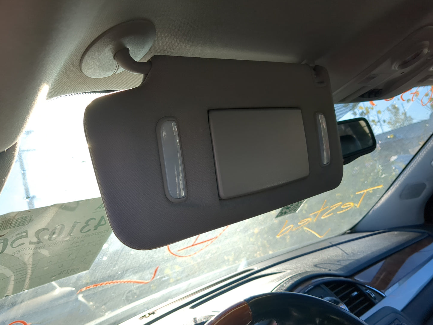 2008-2017 Buick Enclave Sun Visor Shade Replacement Driver Left Mirror Fits OEM Used Auto Parts - Oemusedautoparts1.com