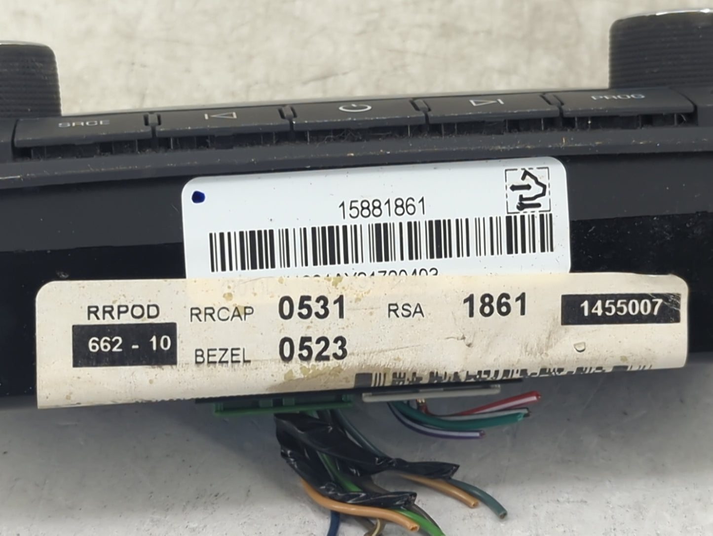 2008-2012 Buick Enclave Climate Control Module Temperature AC/Heater Replacement P/N:15881861 1455007 Fits OEM Used Auto Par