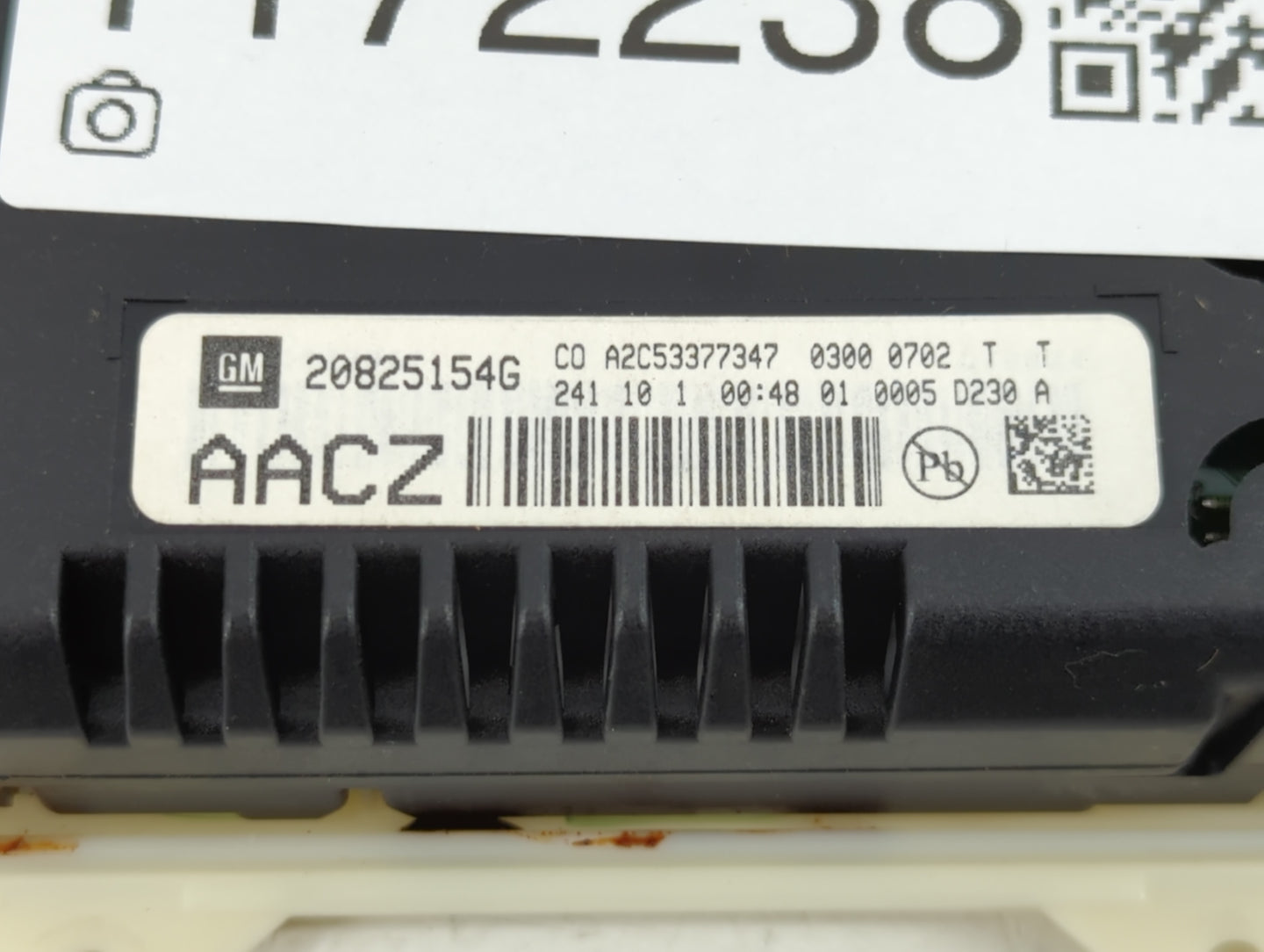 2011 Buick Lacrosse Radio AM FM Cd Player Receiver Replacement P/N:20825154G Fits OEM Used Auto Parts - Oemusedautoparts1.co