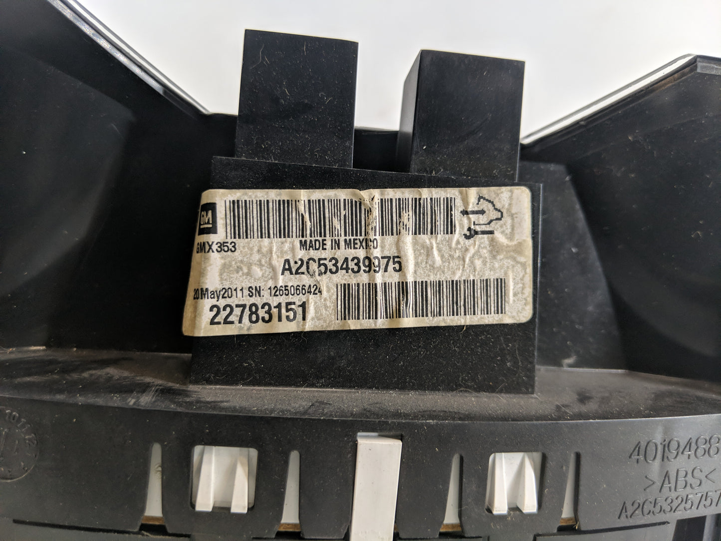 2011 Buick Lacrosse Instrument Cluster Speedometer Gauges P/N:A2C53439975 Fits OEM Used Auto Parts - Oemusedautoparts1.com
