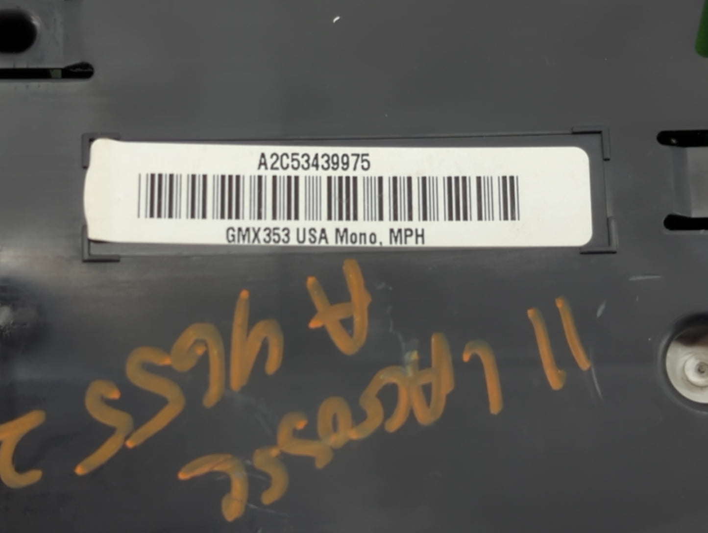 2011 Buick Lacrosse Instrument Cluster Speedometer Gauges P/N:20932076 Fits OEM Used Auto Parts - Oemusedautoparts1.com
