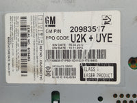 2011-2012 Buick Lacrosse Radio AM FM Cd Player Receiver Replacement P/N:20983517 Fits Fits 2010 2011 2012 OEM Used Auto Part