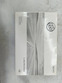 2011 Buick Lacrosse Owners Manual Book Guide P/N:20859621 20759699 OEM Used Auto Parts - Oemusedautoparts1.com