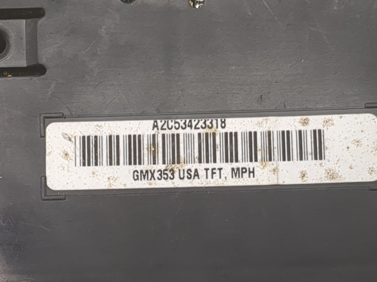 2011 Buick Lacrosse Instrument Cluster Speedometer Gauges P/N:A2C53423318 GMX353 Miles: Fits OEM Used Auto Parts - Oemusedau