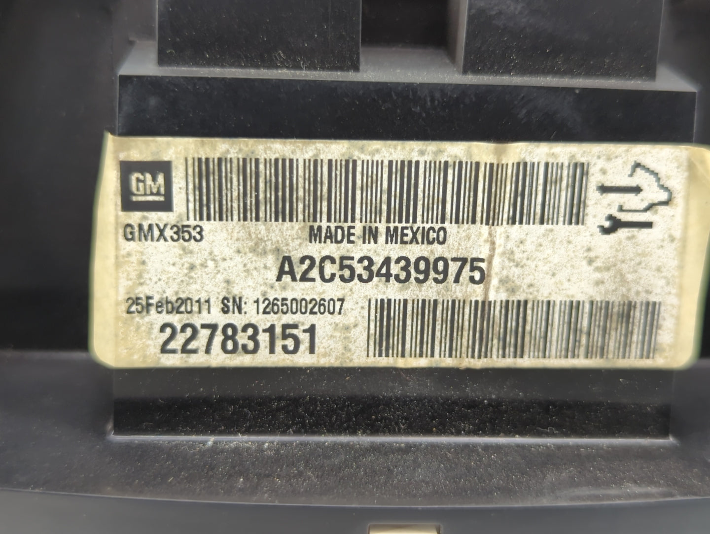 2011 Buick Lacrosse Instrument Cluster Speedometer Gauges P/N:22783151 A2C53439975, 22788031 Fits OEM Used Auto Parts - Oemu