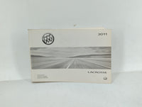 2011 Buick Lacrosse Owners Manual Book Guide OEM Used Auto Parts - Oemusedautoparts1.com