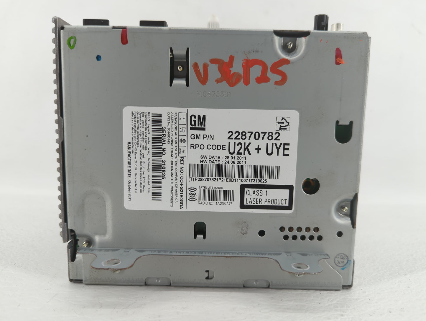 2011-2012 Buick Lacrosse Am Fm Cd Player Radio Receiver - Oemusedautoparts1.com