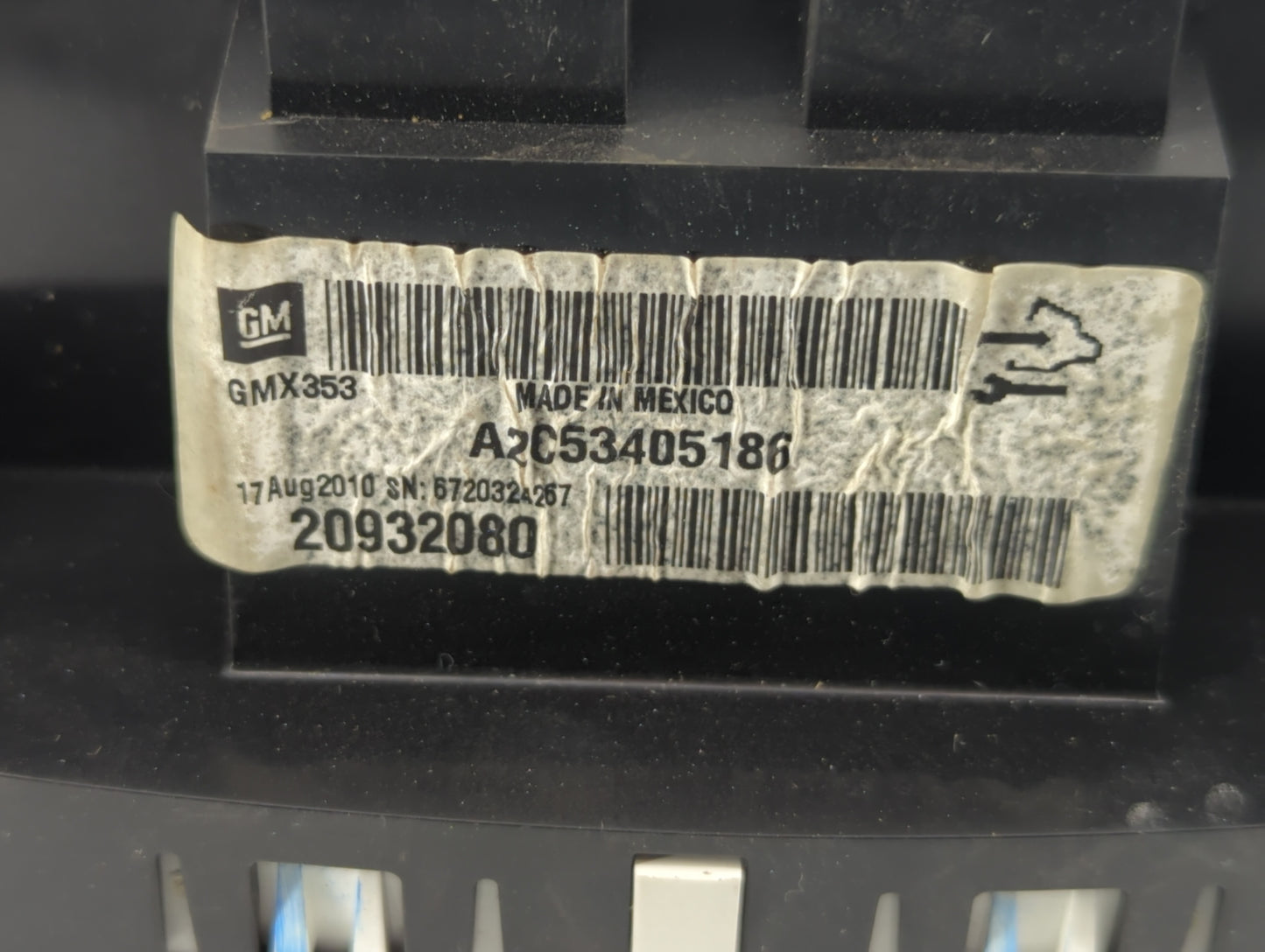 2011 Buick Lacrosse Instrument Cluster Speedometer Gauges P/N:20932080 22788031 Fits OEM Used Auto Parts - Oemusedautoparts1