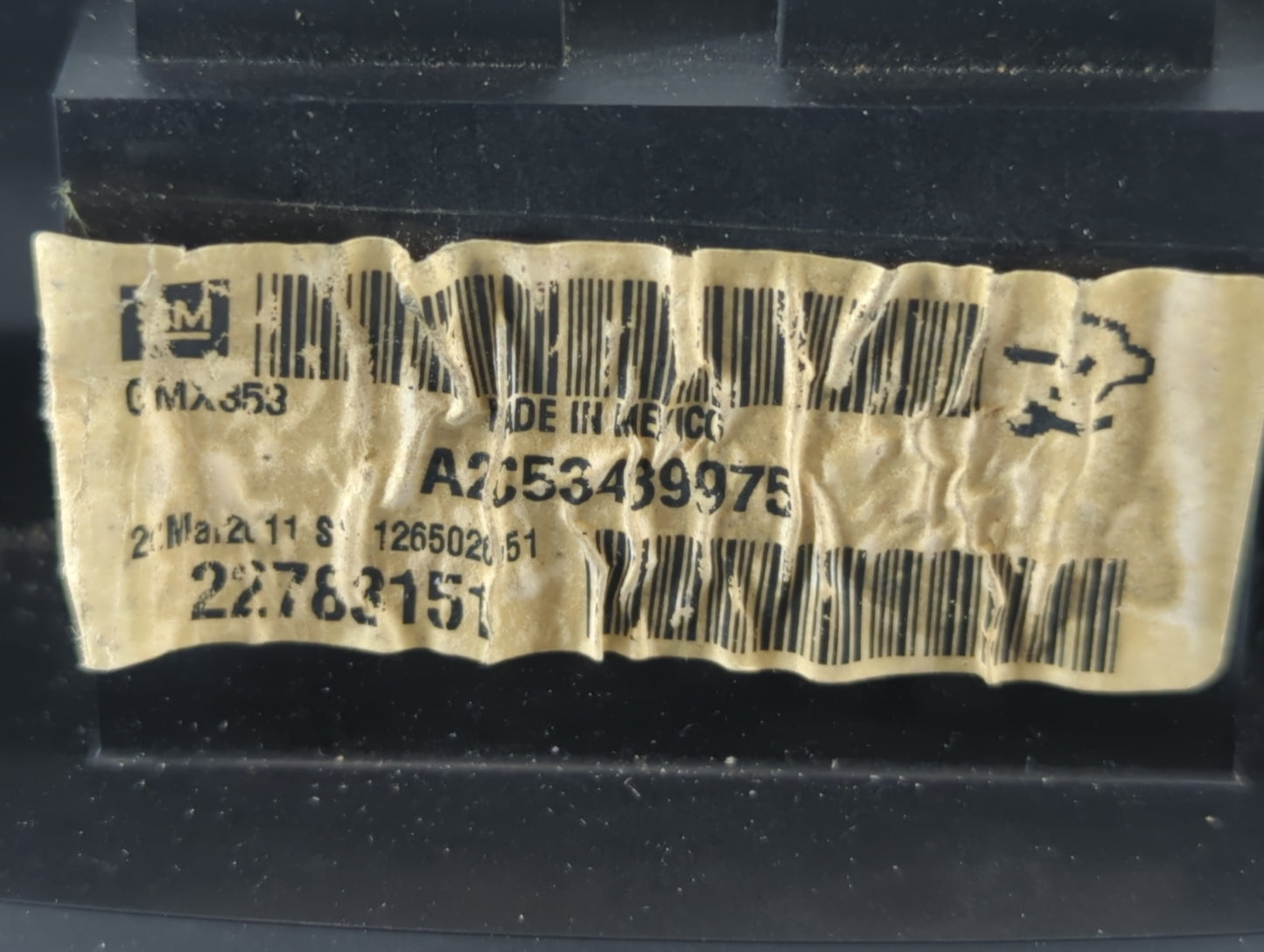 2011 Buick Lacrosse Instrument Cluster Speedometer Gauges P/N:A2C5342335U Fits OEM Used Auto Parts - Oemusedautoparts1.com