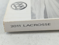 2011 Buick Lacrosse Owners Manual Book Guide P/N:20859621 A OEM Used Auto Parts - Oemusedautoparts1.com