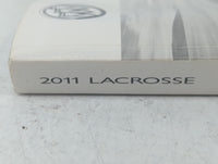 2011 Buick Lacrosse Owners Manual Book Guide P/N:20859621 A OEM Used Auto Parts - Oemusedautoparts1.com