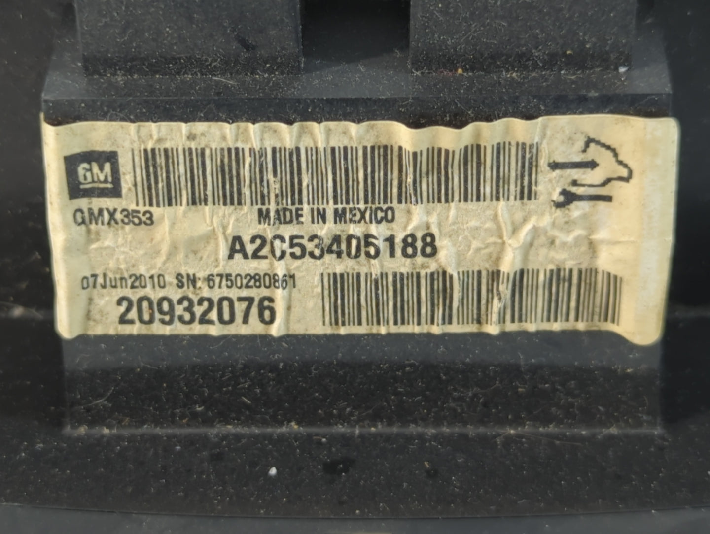 2011 Buick Lacrosse Instrument Cluster Speedometer Gauges P/N:20932076 A2C53405188 Fits OEM Used Auto Parts - Oemusedautopar