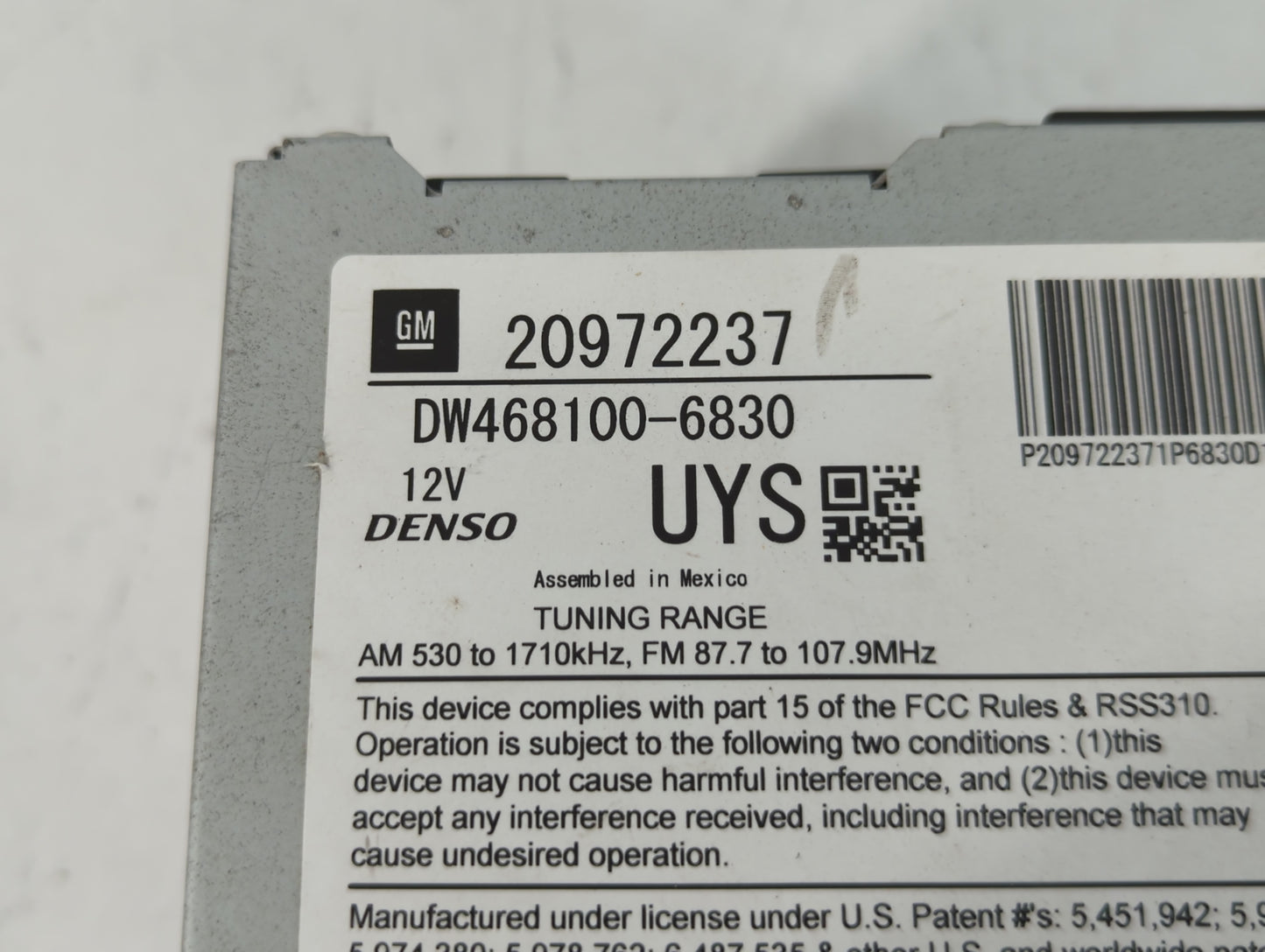 2010-2012 Buick Lacrosse Am Fm Cd Player Radio Receiver - Oemusedautoparts1.com