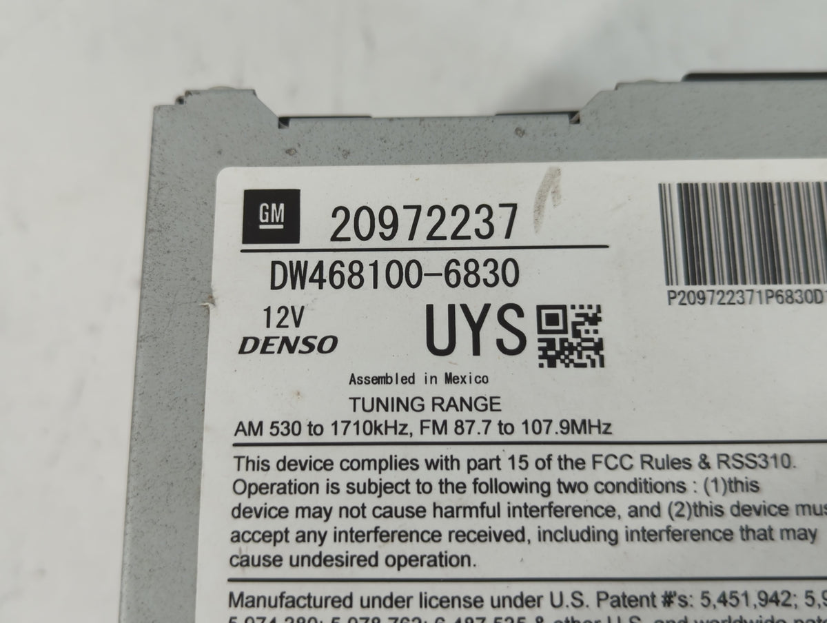 2010-2012 Buick Lacrosse Am Fm Cd Player Radio Receiver 744991 - Oemusedautoparts1.com
