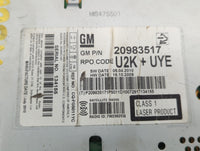2010-2012 Buick Lacrosse Radio AM FM Cd Player Receiver Replacement P/N:20983517 Fits Fits 2010 2011 2012 OEM Used Auto Part