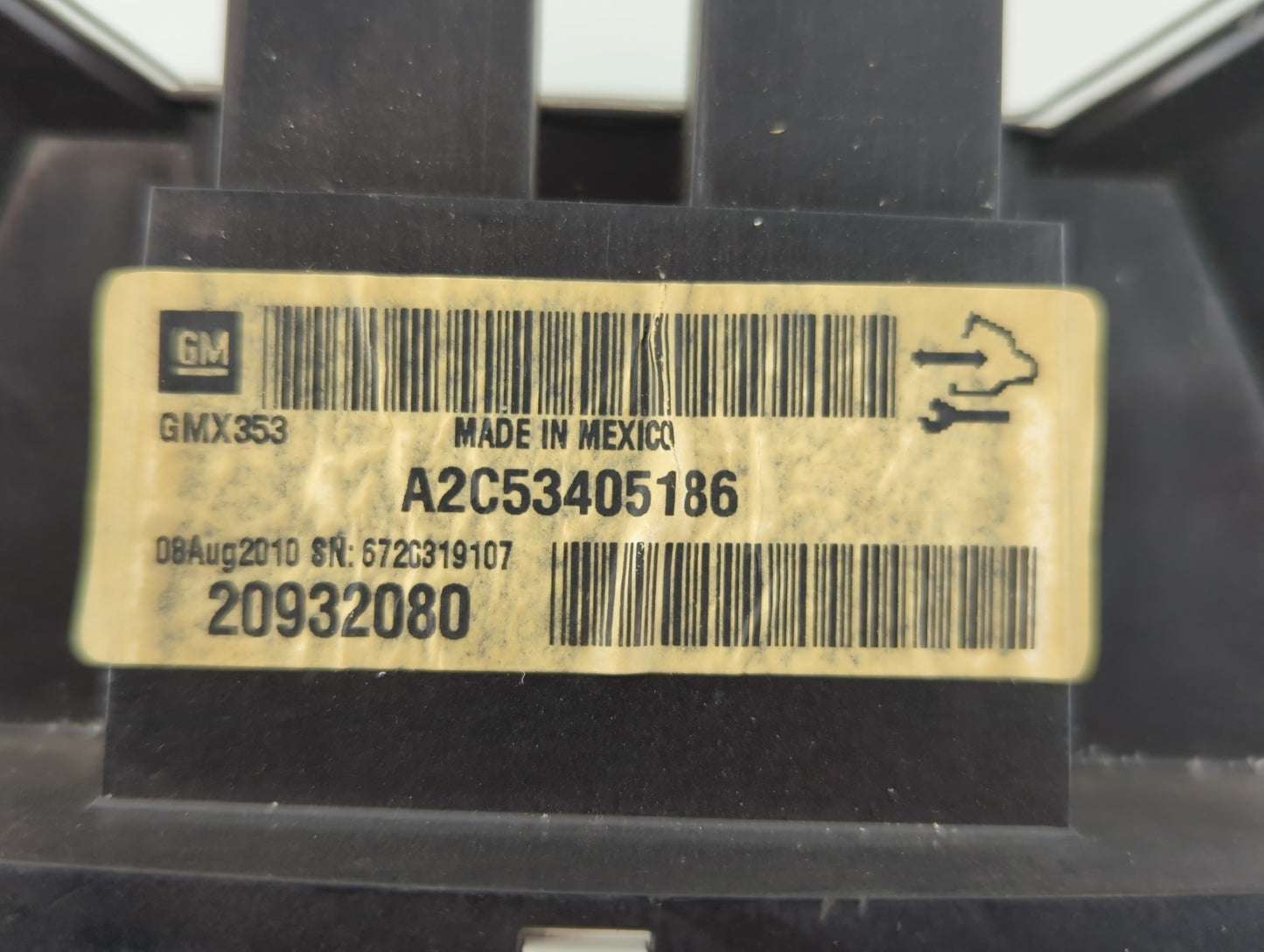 2011 Buick Lacrosse Instrument Cluster Speedometer Gauges P/N:A2C53405186 20932080 Fits OEM Used Auto Parts - Oemusedautopar