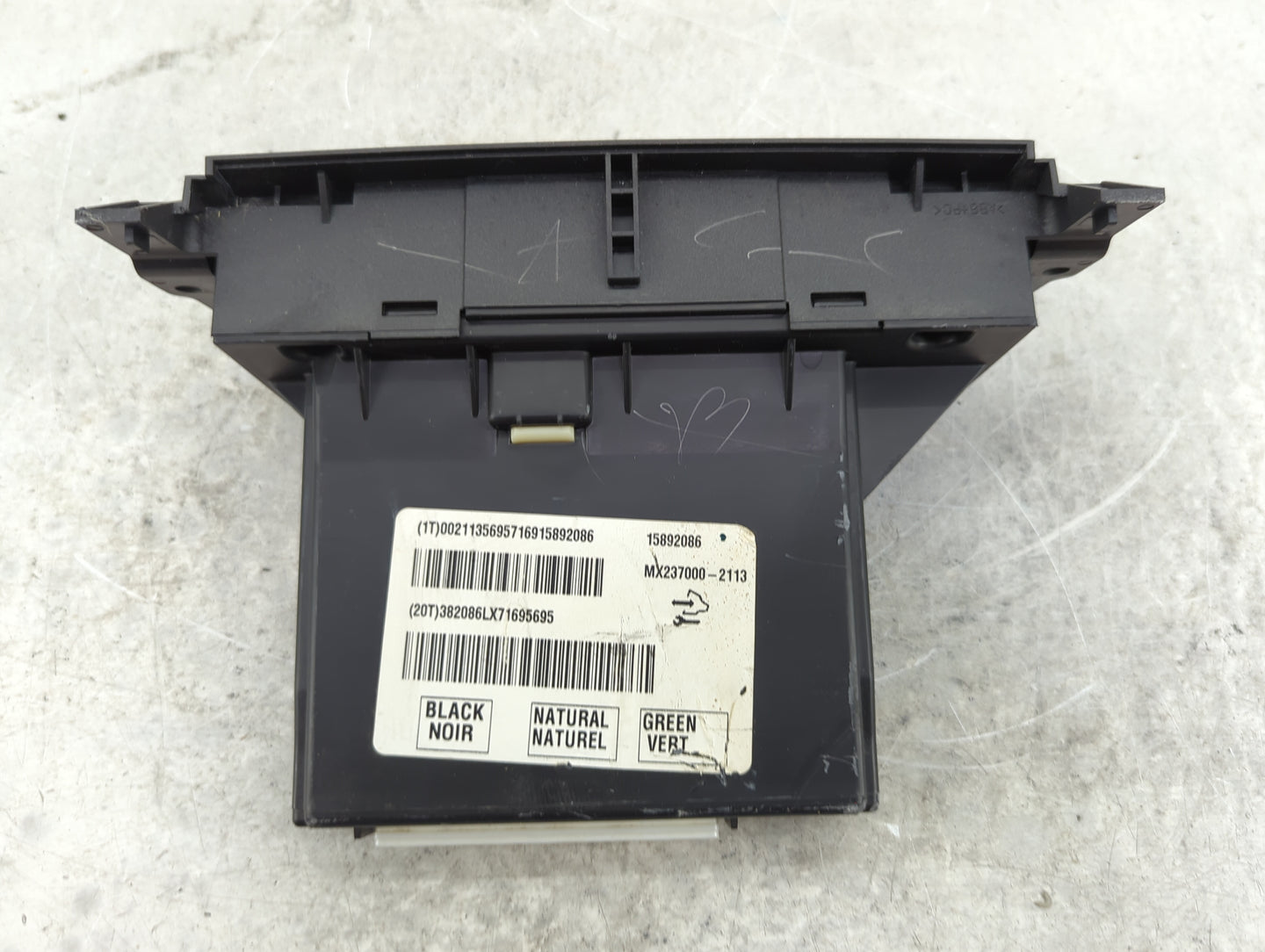 2007-2011 Buick Lucerne Climate Control Module Temperature AC/Heater Replacement P/N:MX237000-2113 15892086 Fits OEM Used Au
