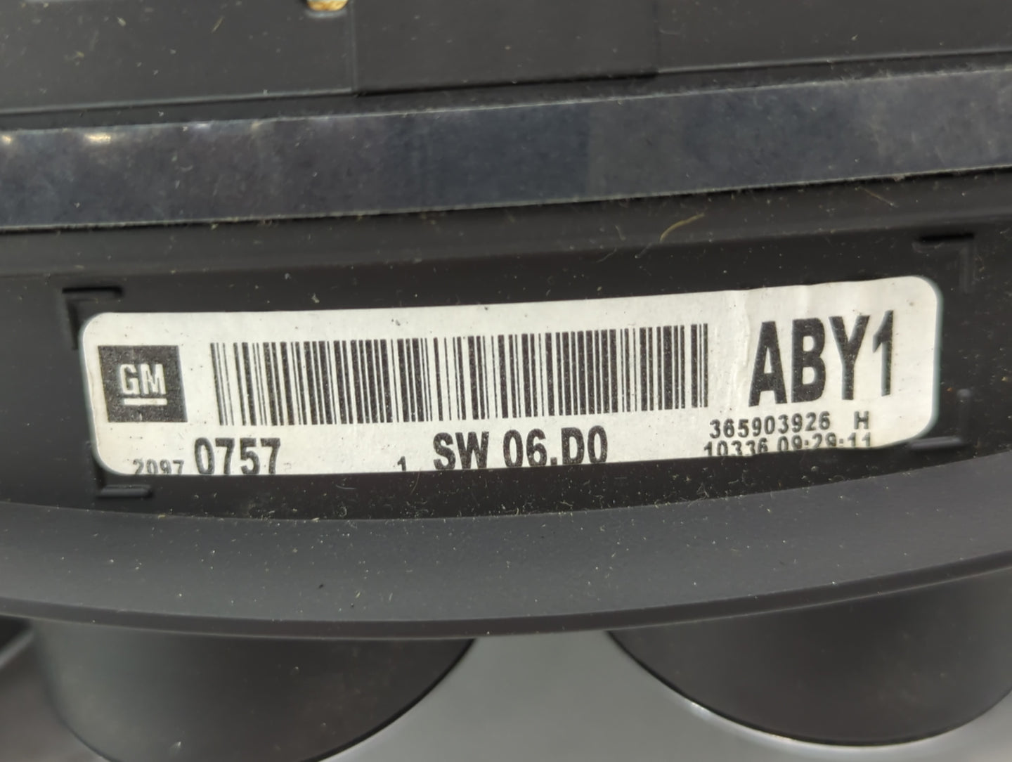 2011 Buick Regal Instrument Cluster Speedometer Gauges Fits OEM Used Auto Parts - Oemusedautoparts1.com